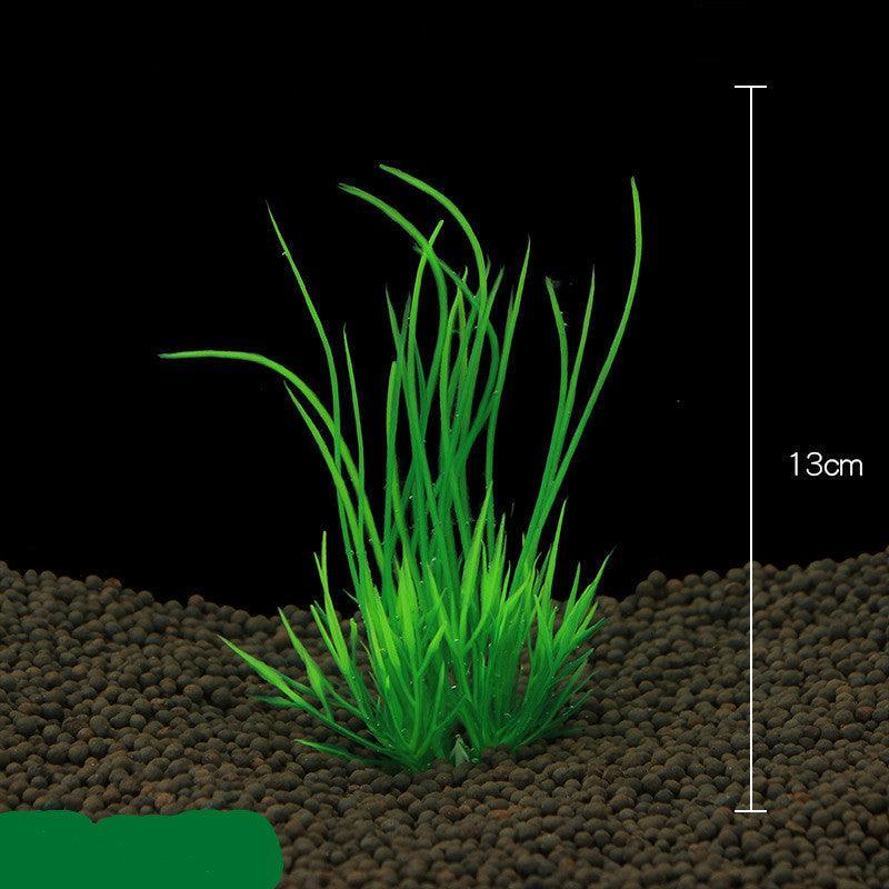 Aquatic Oasis: Vibrant Plastic Water Plant Set For Fish Tank Decoration
