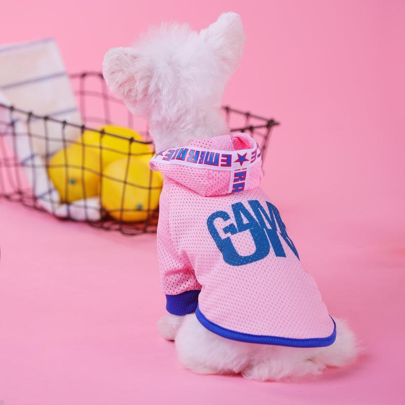 Breathable Mesh Hooded Dog Vest - Stylish Summer Shirt For Small Dogs